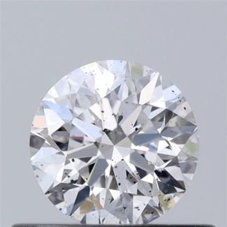 0.45 Carat Round D SI2 VG EX GIA Natural Diamond