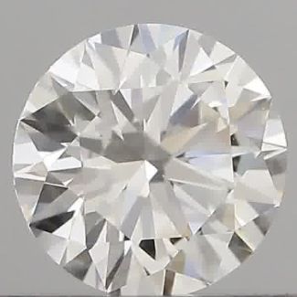 0.56 Carat Round F VS2 EX GIA Natural Diamond