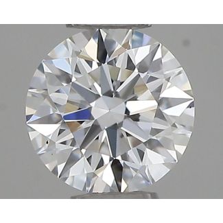 0.34 Carat Round D VS2 EX GIA Natural Diamond