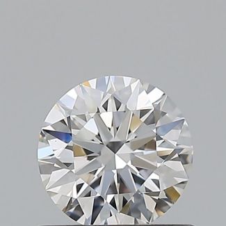 0.6 Carat Round F VS2 EX GIA Natural Diamond