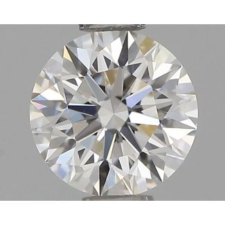 0.61 Carat Round H VVS1 EX GIA Natural Diamond