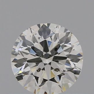 0.41 Carat Round H I1 EX GIA Natural Diamond