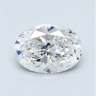 0.81 Carat Oval E VVS1 - EX VG GIA Natural Diamond