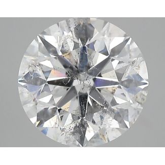 3.01 Carat Round F SI2 VG EX EGL Natural Diamond