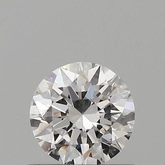 0.52 Carat Round E VVS2 EX GIA Natural Diamond