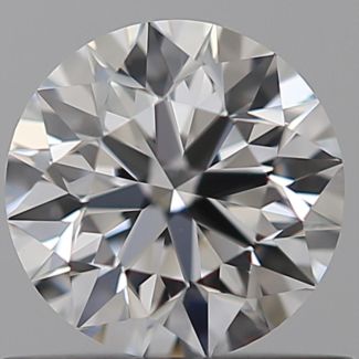 0.53 Carat Round D VVS1 EX GIA Natural Diamond