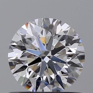 0.6 Carat Round E SI1 EX GIA Natural Diamond