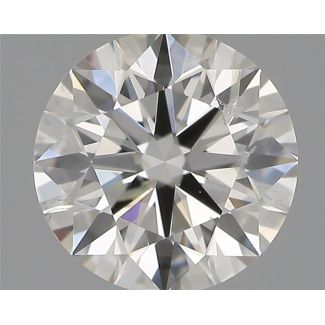 0.51 Carat Round H SI2 EX IGI Natural Diamond