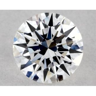 0.37 Carat Round E VVS2 EX GIA Natural Diamond