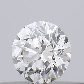 0.19 Carat Round F VVS2 EX GIA Natural Diamond