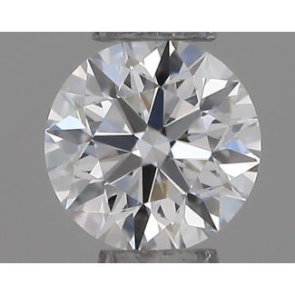 0.21 Carat Round E VVS2 EX GIA Natural Diamond