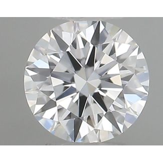 0.27 Carat Round D VVS2 EX GIA Natural Diamond