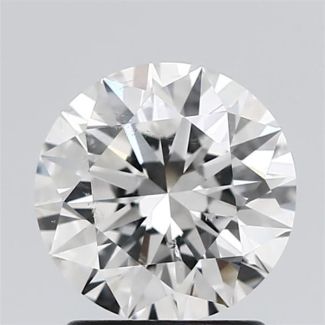 1.5 Carat Round F SI2 EX GIA Natural Diamond