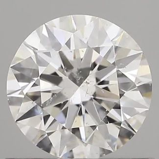 0.70 Carat Round E SI2 EX GIA Natural Diamond