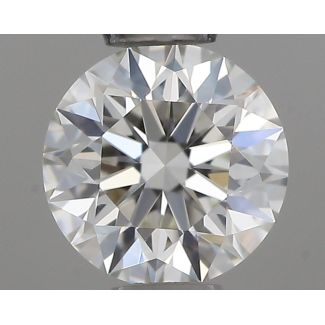 0.37 Carat Round G VVS1 EX IGI Natural Diamond