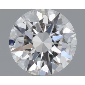 0.77 Carat Round F VVS2 EX GIA Natural Diamond