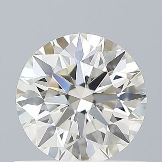 0.54 Carat Round H VVS2 EX GIA Natural Diamond