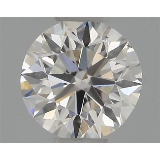 0.30 Carat Round H SI1 EX VG GIA Natural Diamond