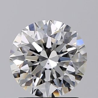 1.30 Carat Round F VS2 EX GIA Natural Diamond