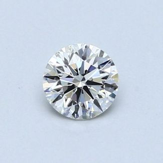 0.46 Carat Round F VVS2 VG EX GIA Natural Diamond