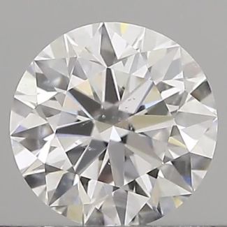 0.40 Carat Round D SI1 EX GIA Natural Diamond