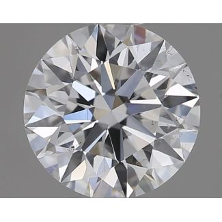 0.53 Carat Round D SI1 EX GIA Natural Diamond