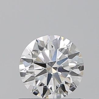 0.74 Carat Round F VS2 EX GIA Natural Diamond