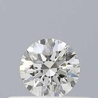 0.24 Carat Round H VVS2 EX GIA Natural Diamond