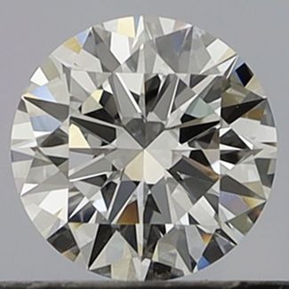 0.45 Carat Round E VVS2 EX GIA Natural Diamond