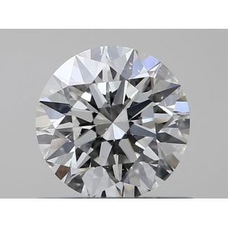 0.53 Carat Round I SI1 EX GIA Natural Diamond