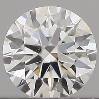 0.18 Carat Round D VVS1 EX GIA Natural Diamond