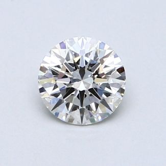 0.63 Carat Round H VS2 EX GIA Natural Diamond