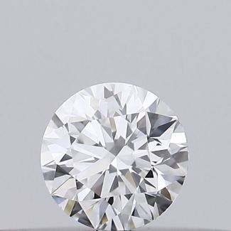 0.19 Carat Round G VVS2 EX GIA Natural Diamond