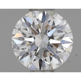 0.51 Carat Round F VS1 EX GIA Natural Diamond