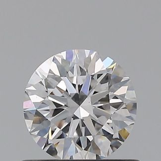 0.56 Carat Round D VS2 EX GIA Natural Diamond