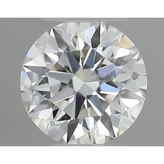 0.22 Carat Round F VVS1 EX GIA Natural Diamond