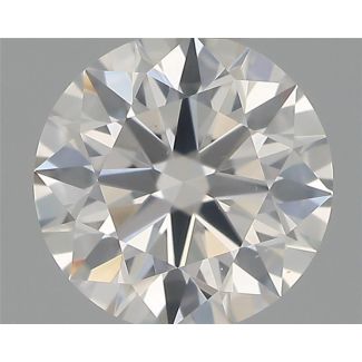 0.50 Carat Round H SI1 EX GIA Natural Diamond