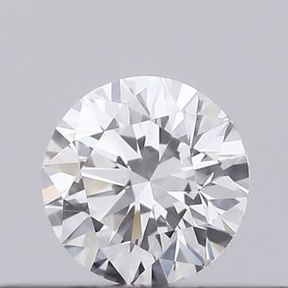 0.21 Carat Round D VVS1 EX GIA Natural Diamond