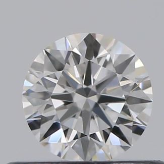 0.37 Carat Round D VVS2 EX GIA Natural Diamond