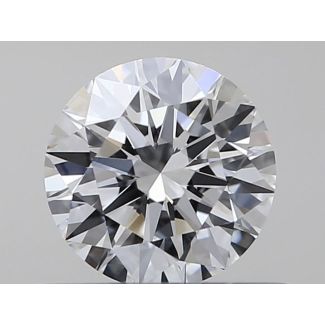 0.43 Carat Round D VVS2 EX GIA Natural Diamond