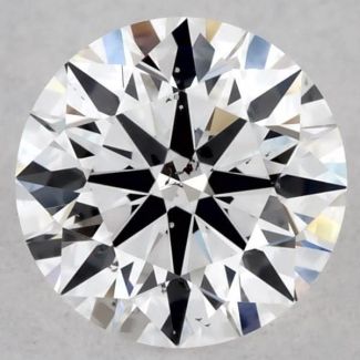 0.45 Carat Round D SI2 EX GIA Natural Diamond