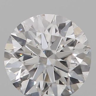 0.42 Carat Round D SI1 EX VG GIA Natural Diamond