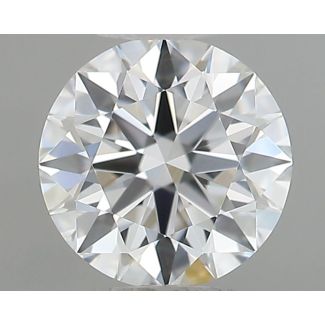 0.42 Carat Round F VVS2 EX GIA Natural Diamond