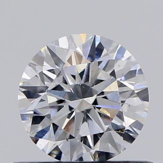 0.46 Carat Round D VS2 EX VG GIA Natural Diamond