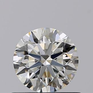 0.53 Carat Round K VS2 VG EX GIA Natural Diamond