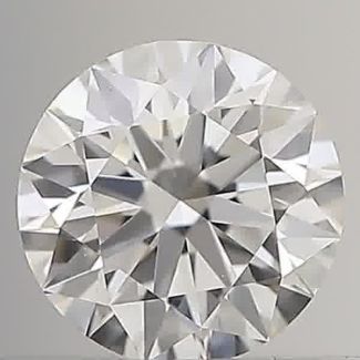 0.41 Carat Round G VVS2 EX GIA Natural Diamond