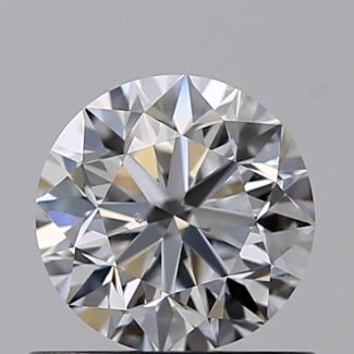 0.61 Carat Round D SI1 VG EX GIA Natural Diamond