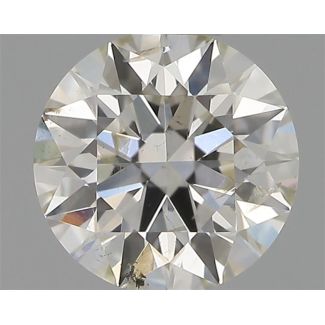 0.36 Carat Round H SI2 EX IGI Natural Diamond