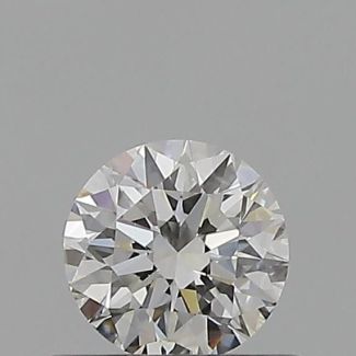 0.44 Carat Round H VS2 VG EX GIA Natural Diamond