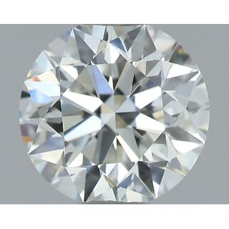 0.6 Carat Round F VVS2 EX GIA Natural Diamond